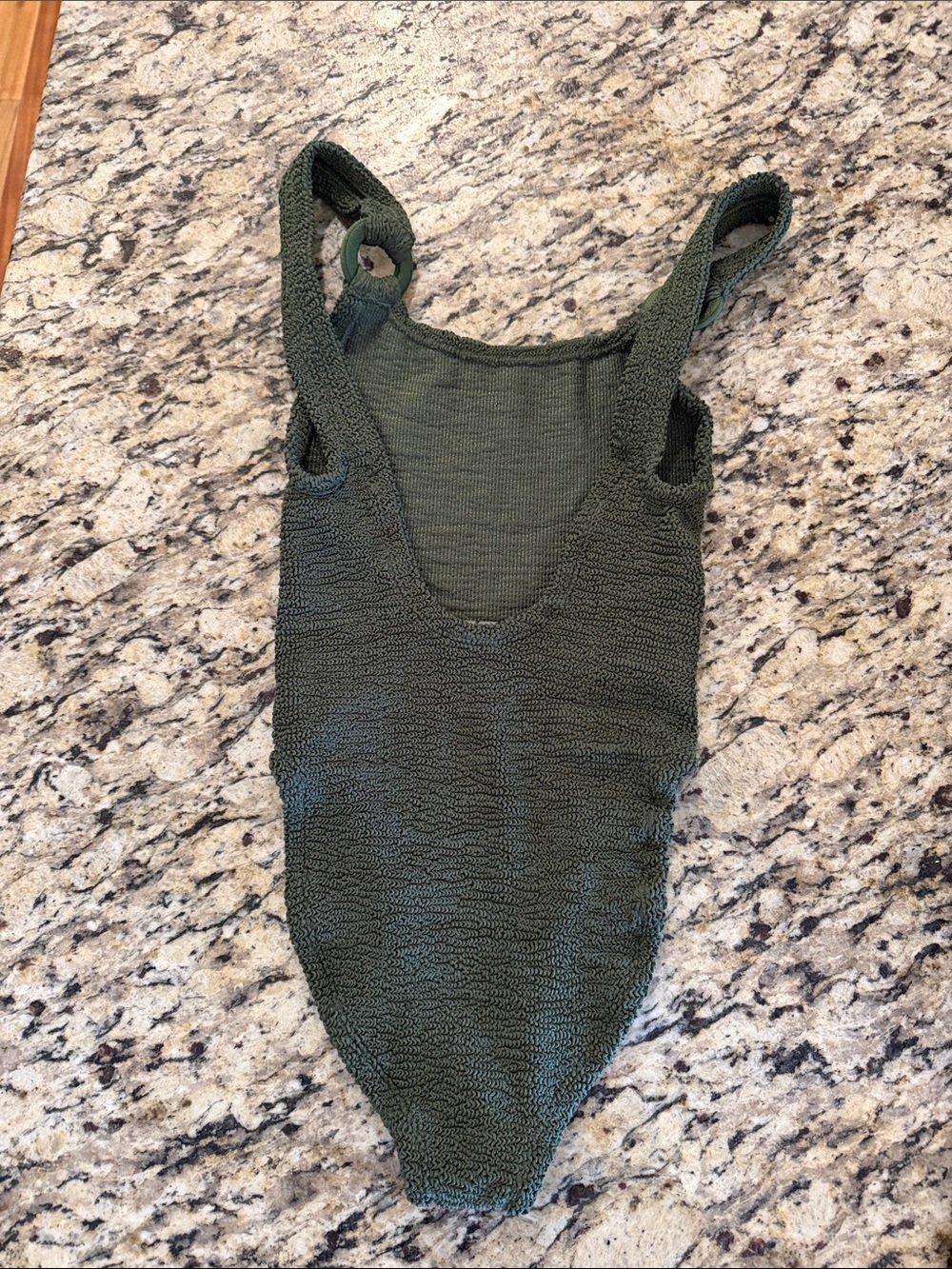 HUNZA G Domino One Piece Swimsuit, BRAND NEW, Green - Picture 4 of 14